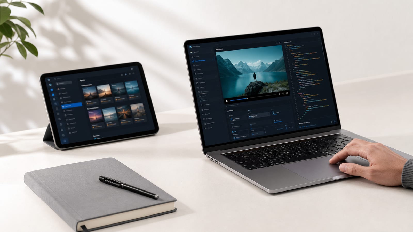 Augmented OTT engineering team planning streaming app architecture across screens
