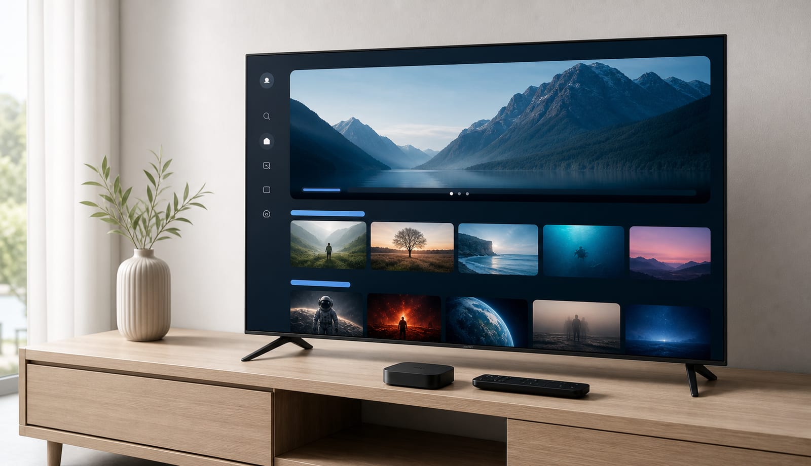 Smart TV and set-top box streaming app development with remote control testing